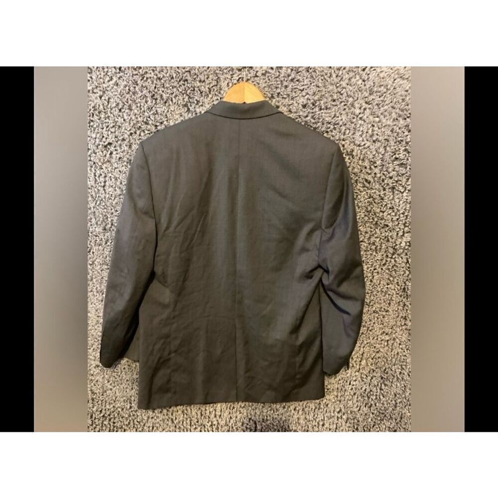 Lauren Ralph Lauren Men's Gray Wool Blazer Jacket Size 44 Tailored Fit